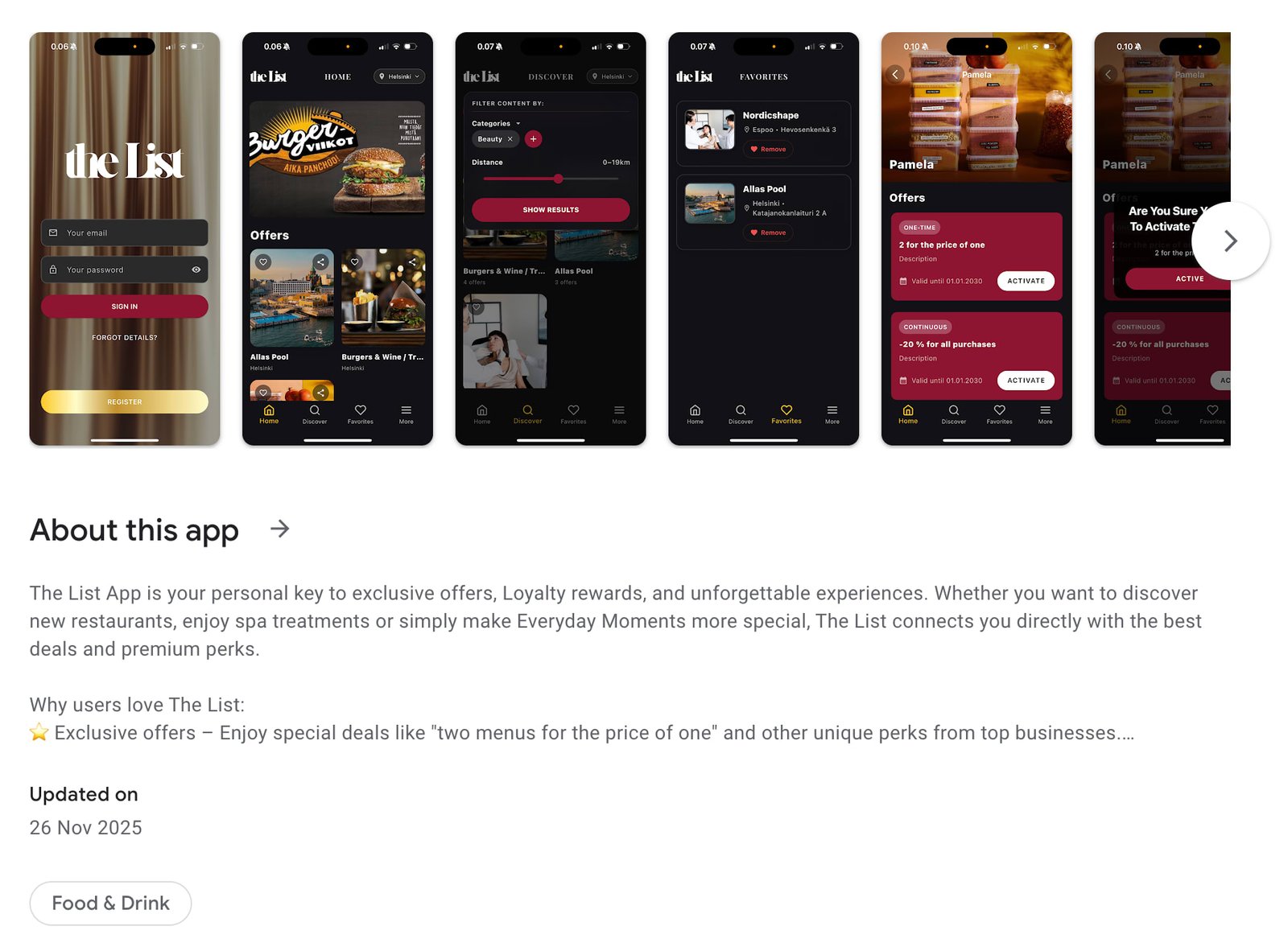 The List App screenshot 2